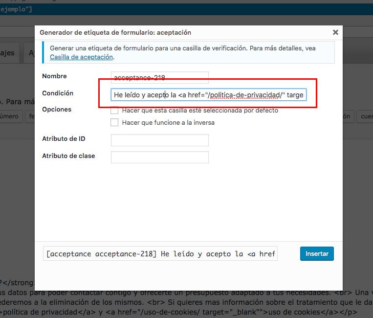 configurar cf7 3