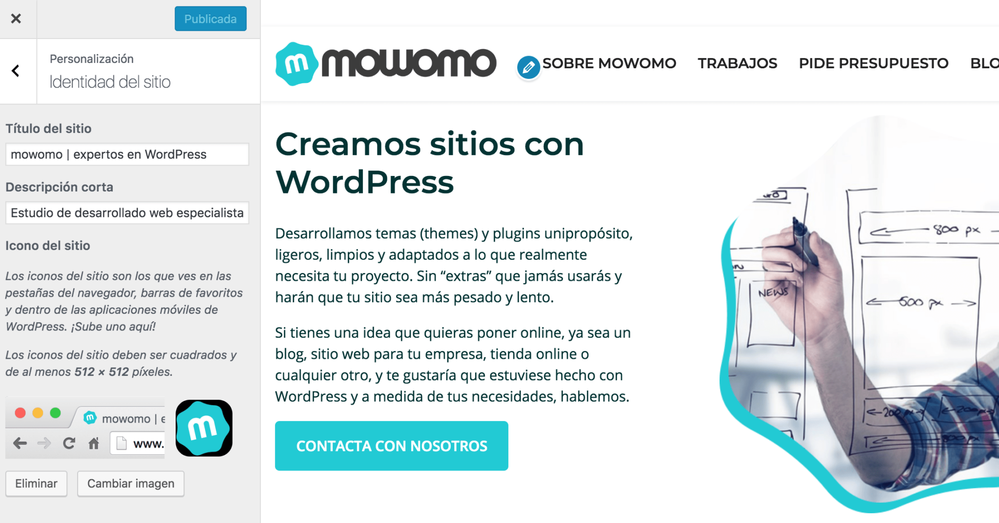 WordPress Customizer - Personalizador de WordPress