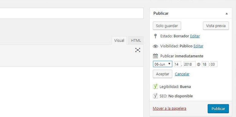 Programar entrada - La importancia de la hora en WordPress