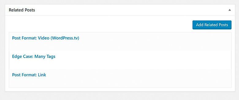 Editar manualmente las entradas relacionadas del plugin Related Posts for WordPress