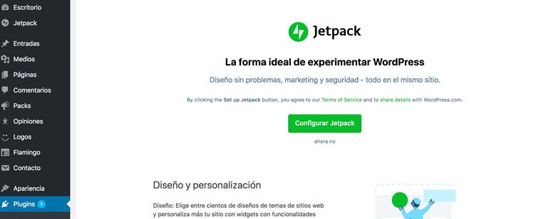 Configurar Jetpack