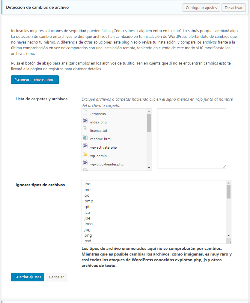 detección de cambios de archivo