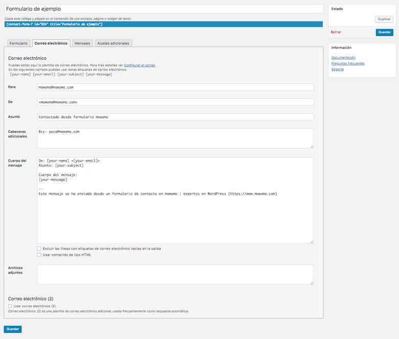 How to Set Up Contact Form 7 7 email address contact form 7