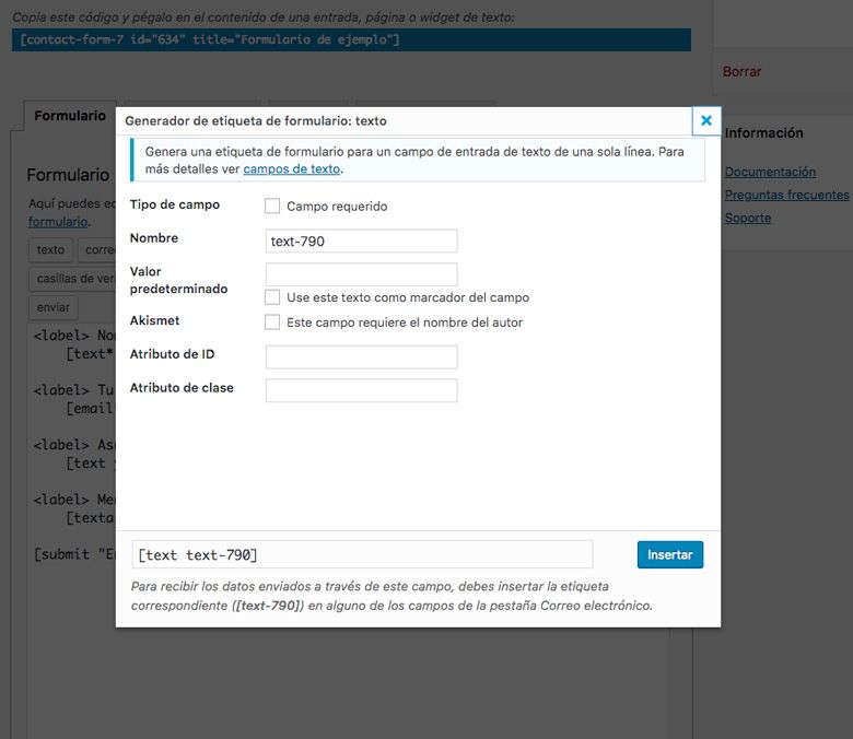 form contact form 7