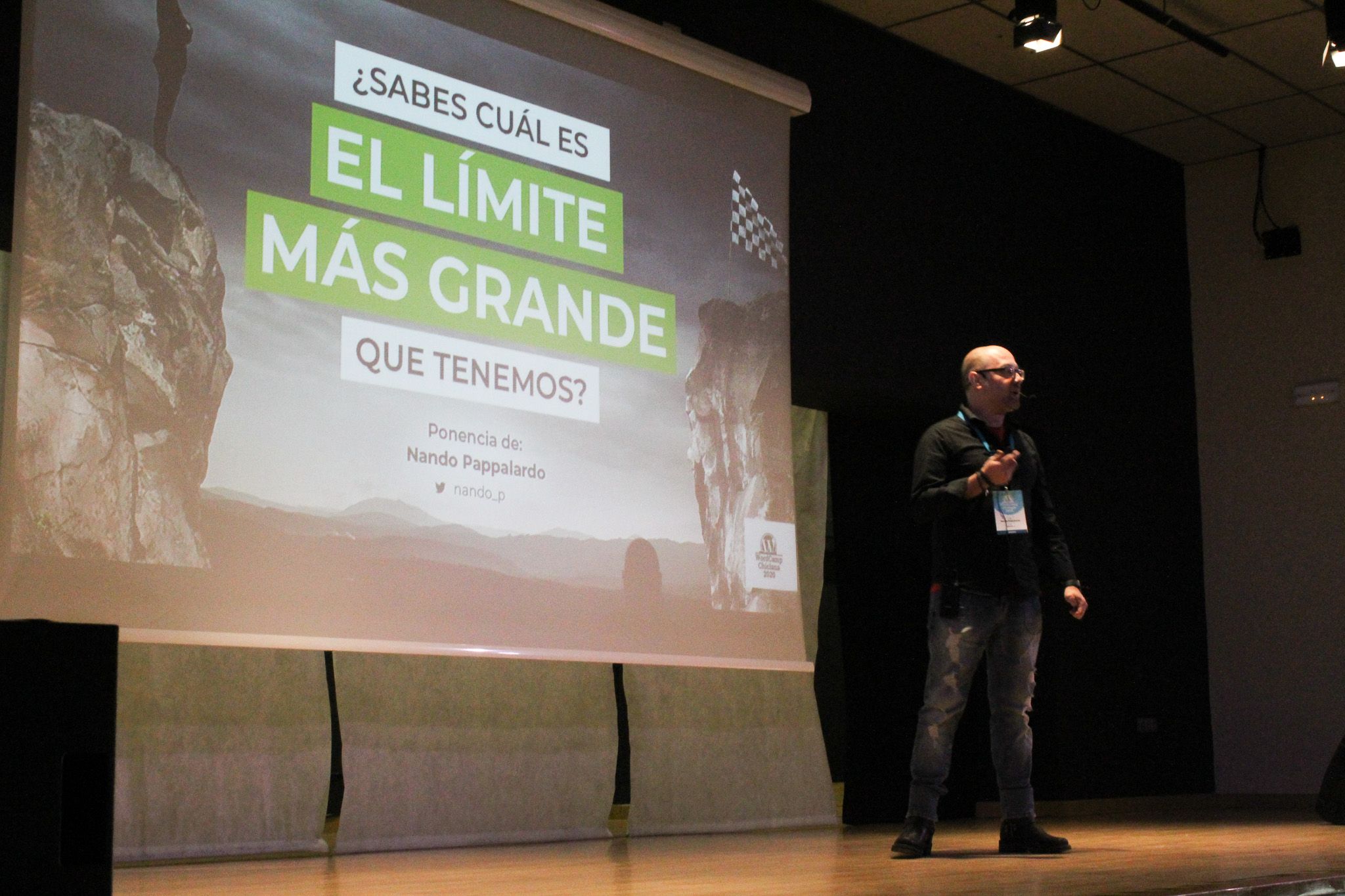 Nando Pappalardo at the WordCamp Chiclana 2020