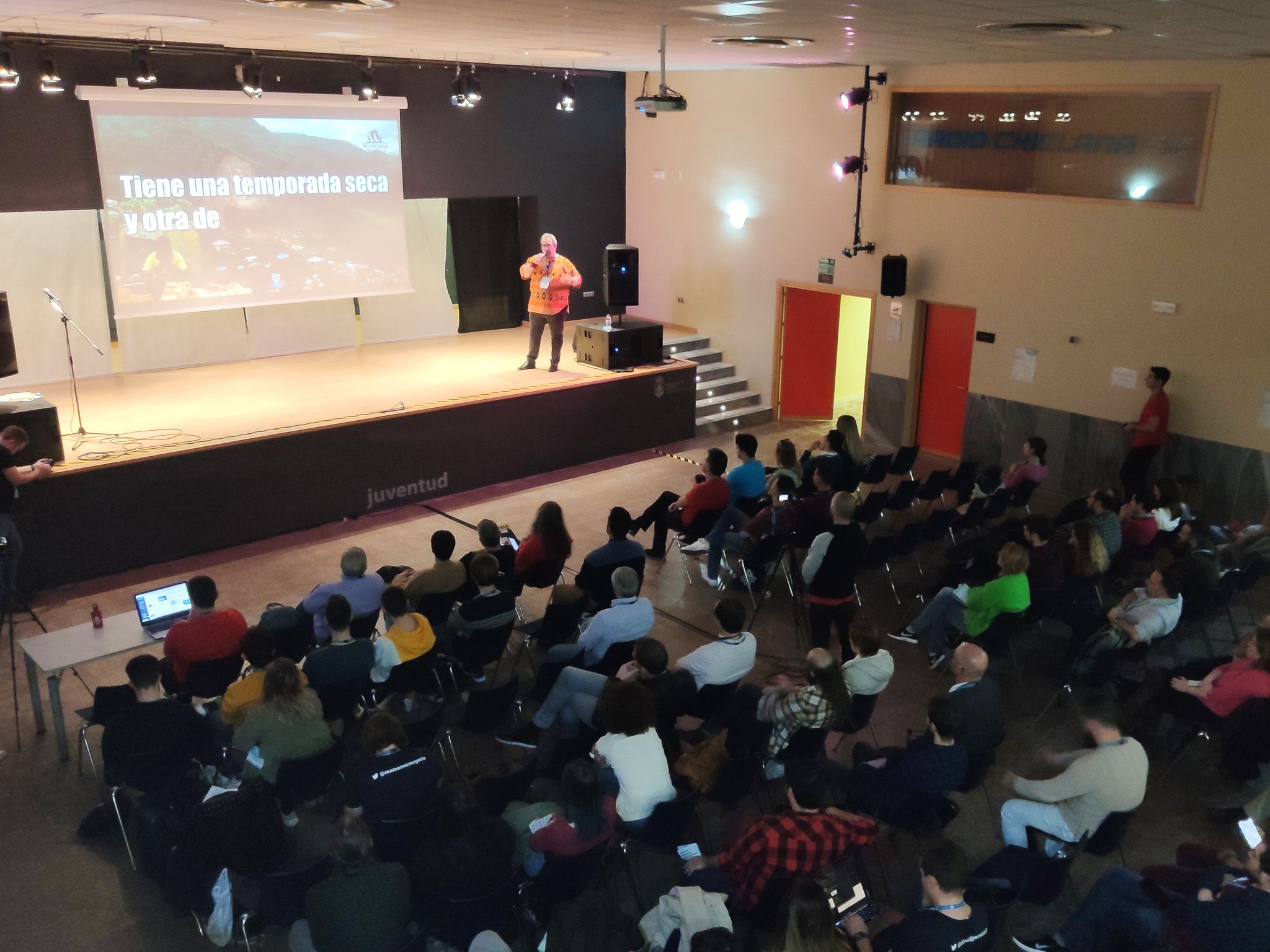 Ángel Zinsel at the WordCamp Chiclana 2020