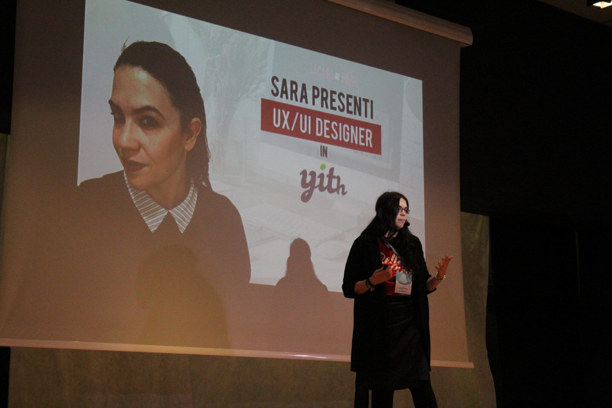 Sara Presenti at the WordCamp Chiclana 2020