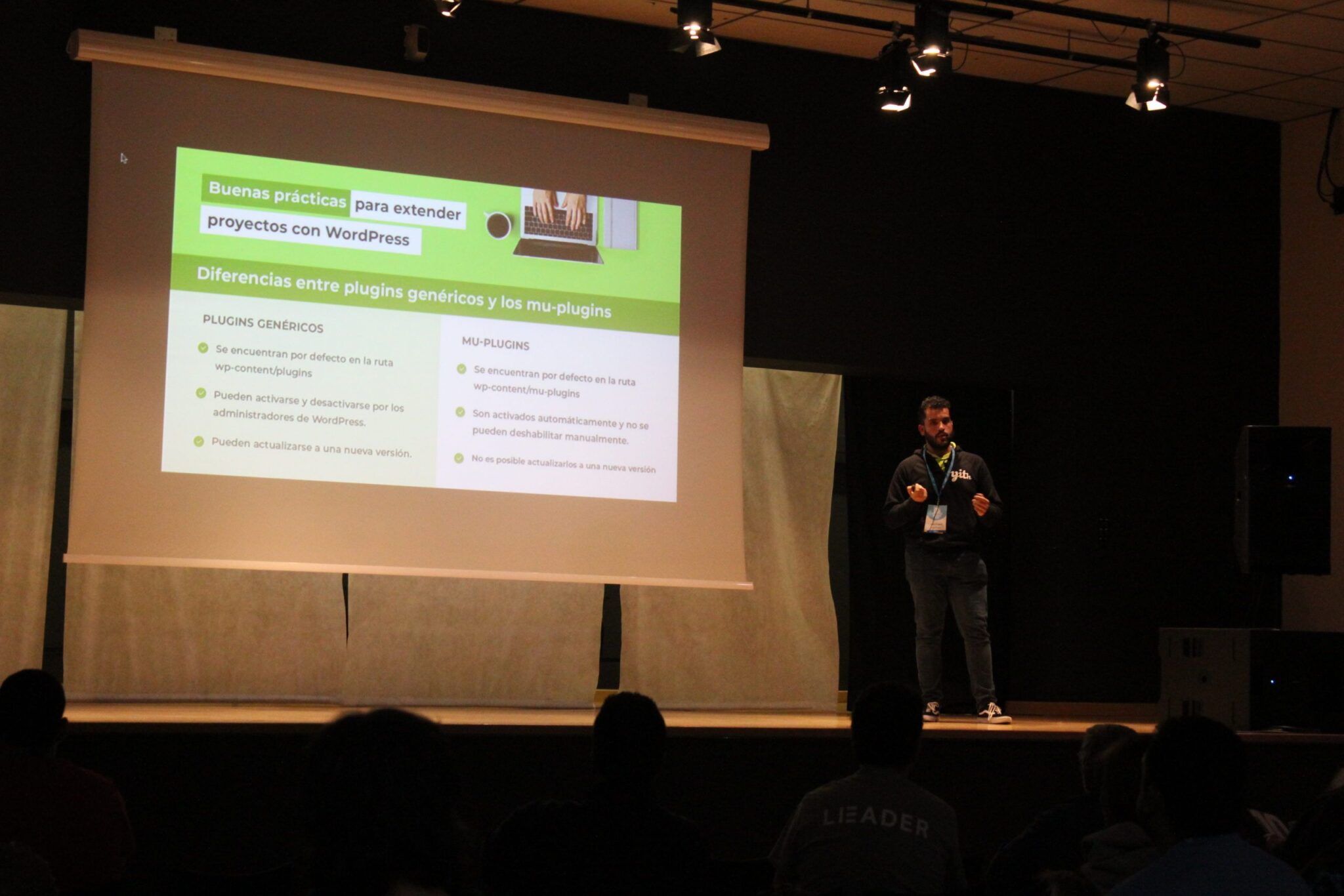 Carlos Rodríguez at the WordCamp Chiclana 2020