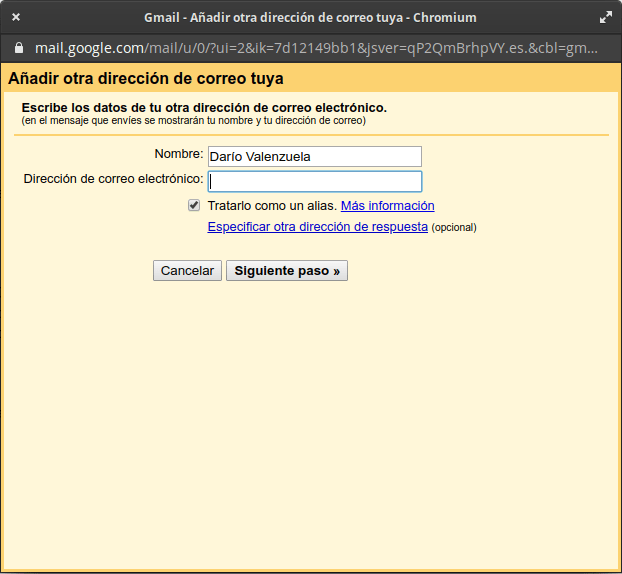 Recibir correo corporativo en dirección de Gmail