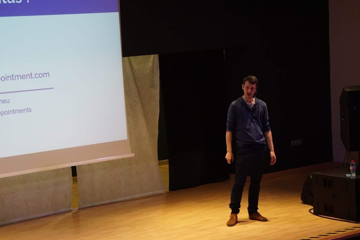 Benjamin Caubère at the WordCamp Chiclana 2020