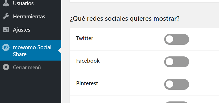 Cómo instalar mowomo Social Share