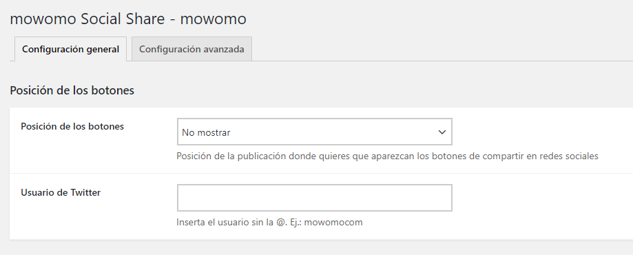 Cómo compartir las entradas en redes sociales - mowomo Social Share