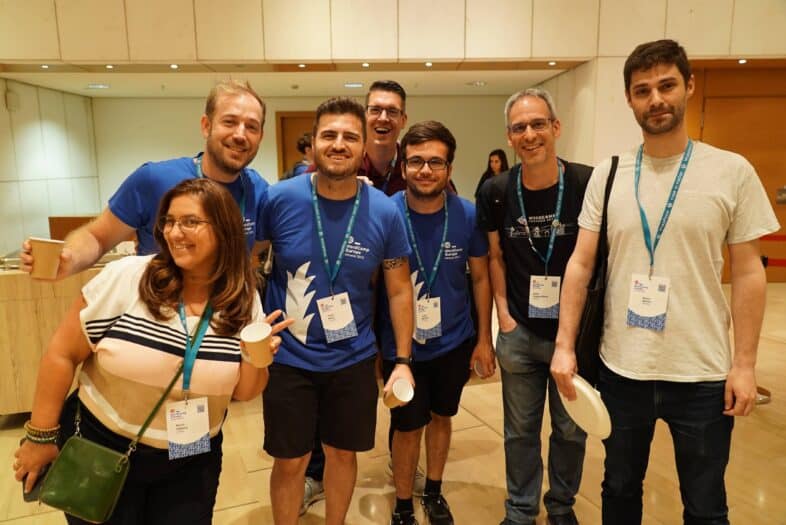 Voluntarios en la WordCamp Europa 2023