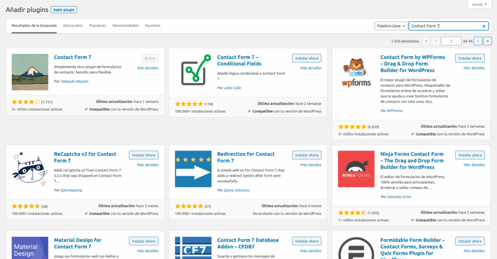 Plugins útiles para complementar Contact Form 7