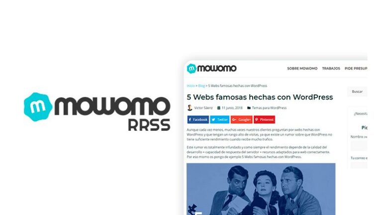Plugin para compartir en las redes sociales de mowomo