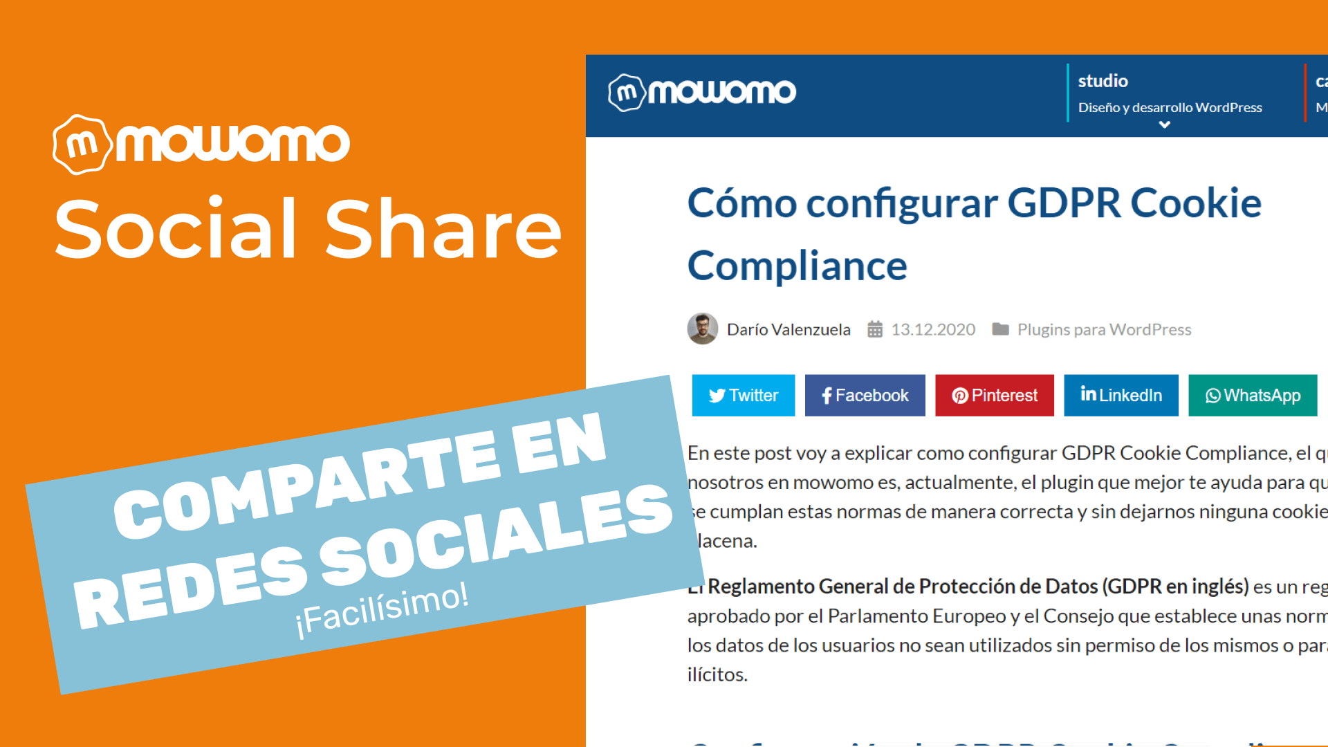 Cómo compartir una entrada en redes sociales en WordPress