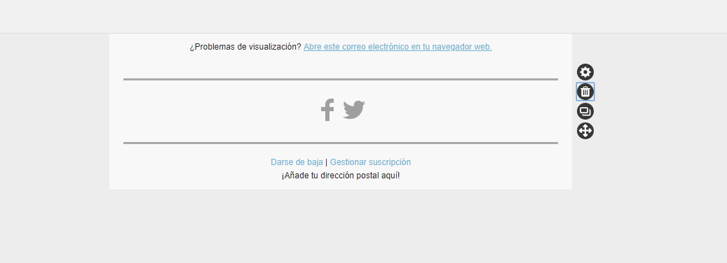Newsletter sin contenido MailPoet 3
