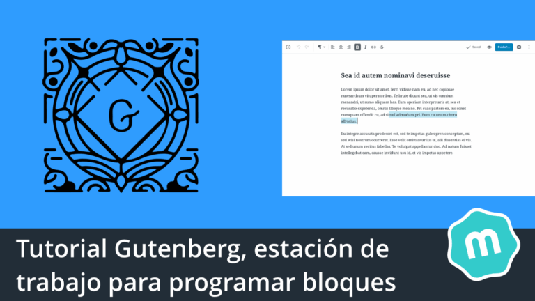 Tutorial Gutenberg, estación de trabajo para programar bloques
